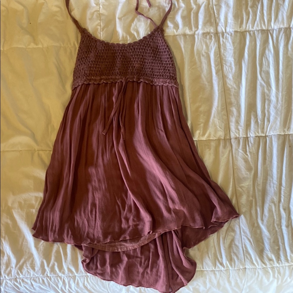 Flowy Mauve Sleeveless Dress